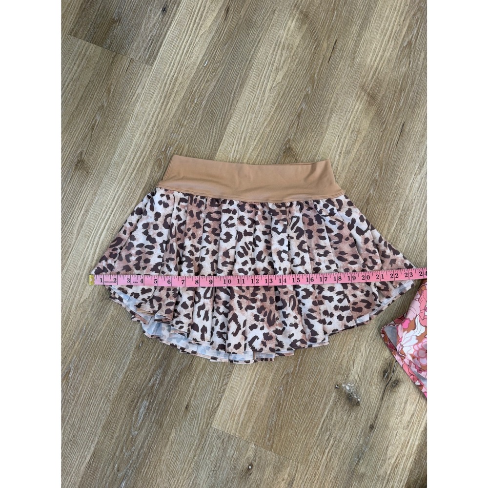 Aerie‎ OFFLINE Real Me Skort Shorts Bundle Festival Women M Pink Floral Leopard - Picture 10 of 15